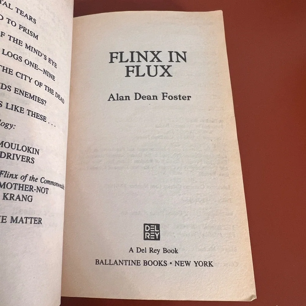 Flinx in Flux Alan Dean Foster Pip and Flinx Adventure Sci-Fi Paperback 1988‎